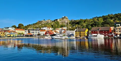 Fredriksten festning og havnen i Halden
